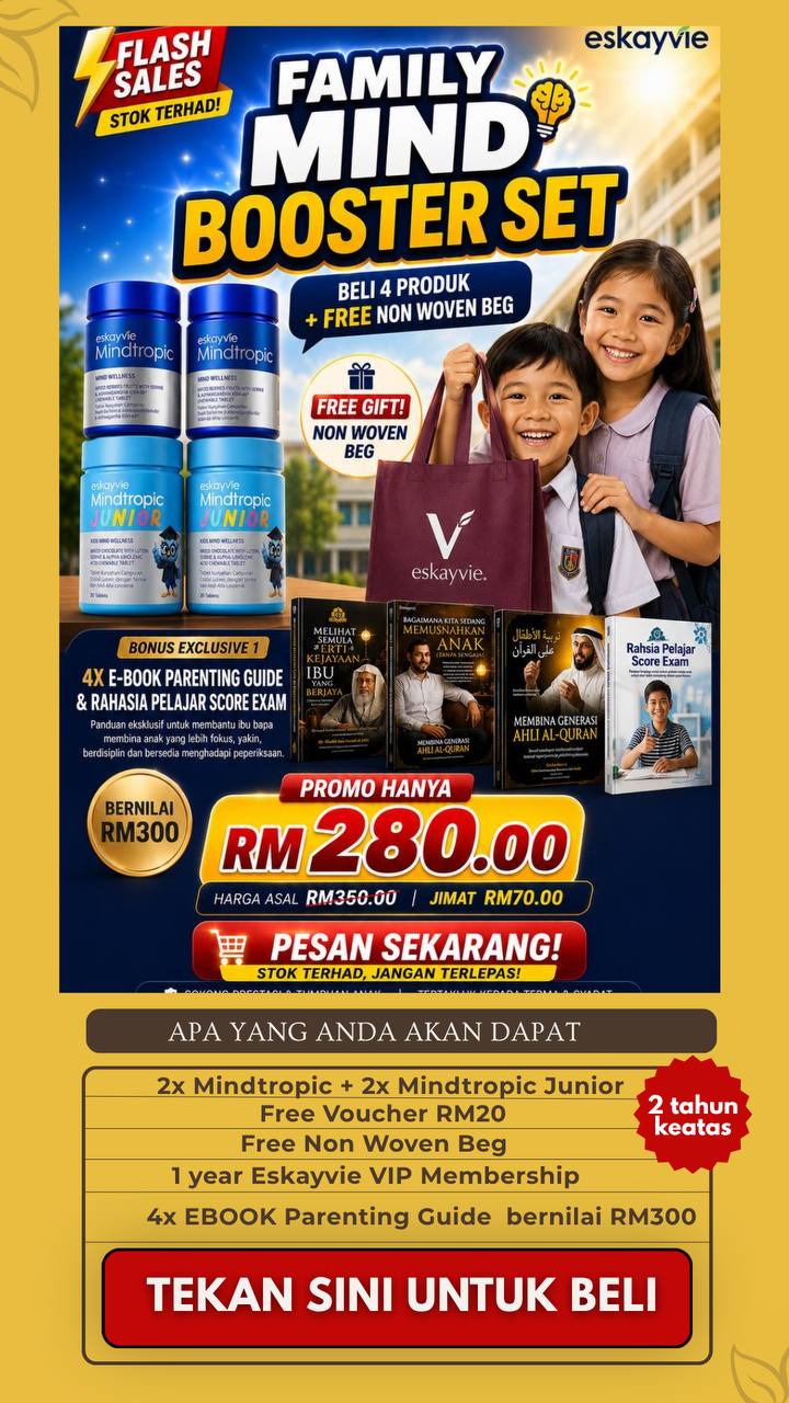 Family Genius Mindbooster + (VIP Member + Bonus voucher RM20 + Totebeg + 4x Special Ebook )